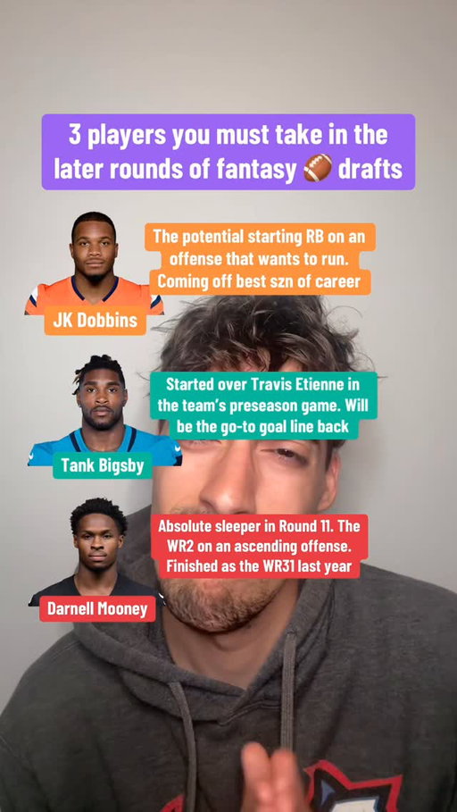 Some sneaky fantasy players!! #nfl #fantasyfootball #fantasyfootballadvice #fantasyfootballtips #nflfantasy #fantasyfootballdraft