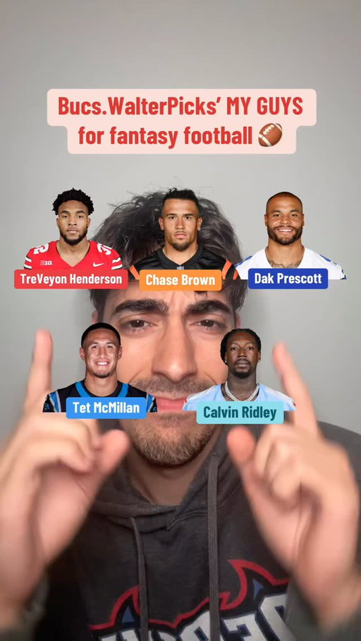 My ‘My Guys’ for the fantasy football season!! #nfl #fantasyfootball #fantasyfootballadvice #fantasyfootballtips #nflfantasy #fantasyfootballdraft