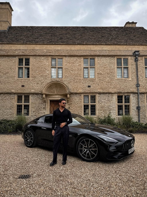 Out and about in the British countryside with the Batmobile 🦇