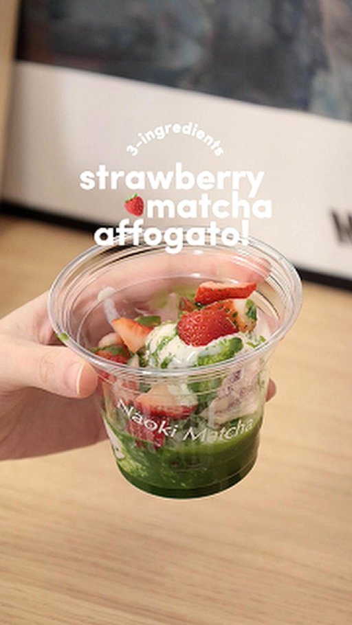 🍓🍨 Strawberry Matcha Affogato, the sweetest twist on a classic.

Creamy strawberry ice cream with a pour of a bold shot of matcha, topped with juicy chopped strawberries for extra freshness. 

The result? An indulgent, refreshing, and just the right amount of fancy for a treat-at-home moment. Here’s how to do it:

Ingredients (serves 1):
2 scoops strawberry ice cream
1 tsp / 2g matcha powder
1 oz hot water (about 80°C / 176°F)
Fresh strawberries, chopped

Steps:
1. Prepare the matcha: Whisk 1 tsp matcha with 30 ml hot water until smooth and frothy.
2. Assemble the base: Add 2 scoops of strawberry ice cream into a serving glass or bowl.
3. Pour the matcha: Gently pour the warm matcha shot over the ice cream.
4. Top it off: Sprinkle fresh chopped strawberries on top.

Enjoy immediately — scoop or sip as it melts! 💚

#betterwithmatcha #naoki #naokimatcha #finejapanesematcha #authenticjapanesematcha #naokimatchacafe #matchalover #greentea #matchalove #matchatea #matchagreentea #matchaholic #matchapowder #matchalovers #organicmatcha #greentealover #matchamood #japanesematcha #matchaaddict #matchaeverything #ilovematcha #matchavibes #matchatime #tealover #teatime