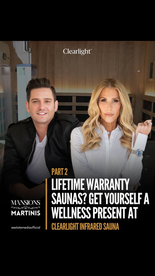 Can you believe @Tracytutor and @joshflagg1 almost kicked out the production crew?

In Part 2 of our Mansions & Martinis x @clearlightsaunas feature, we dive into their design details: furniture-grade wood, Italian-inspired glass, and fully custom builds for any space.

They’re more than just functional - they’re centerpieces. And with lifetime warranties and a fanbase of A-list celebrities and pro athletes, we’re not surprised @joshflagg1 wants one in every house he sells.

Go to infraredsauna.com/martinis and get yourself a wellness present today!

#clearlightinfraredsauna #wellness #saunaleader #mansionsandmartinis