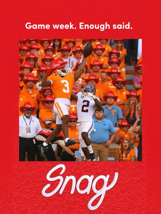 🚨 Game Week is HERE, Vols! 🍊 

The #Volunteers take on Syracuse this Saturday—get game-ready with Snag! Order beer, snacks, and tailgate essentials delivered straight to your spot. Exclusive discounts dropping throughout the week—stay tuned for codes! 🏈🔶 #SnagUTK #UTKGameDay #RockyTopReady #VolsVsSyracuse