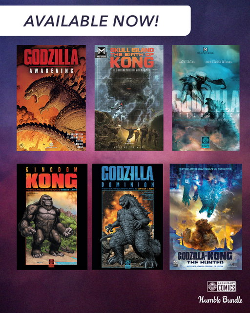 A bundle for a good cause! Get your own digital #Monsterverse graphic novel bundle and support the @aclu_nationwide! Link in bio! @humblebundle 

#godzilla #kong