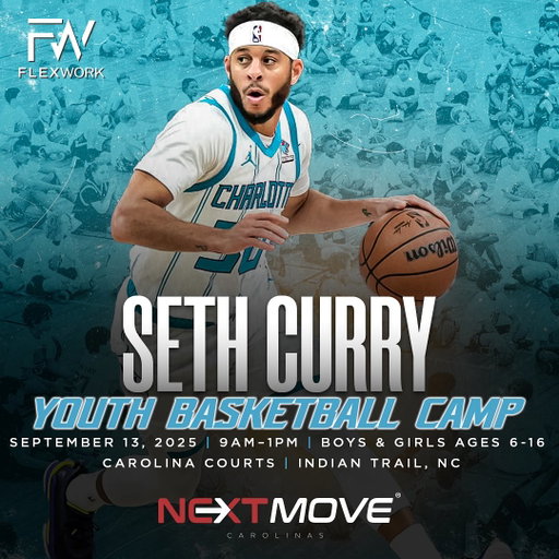 North Carolina, I’m bringing the energy to my 2nd annual youth camp with @flexworkmgt ! 
Can’t wait to hit the court with the next generation. Sign up using the link in my bio!