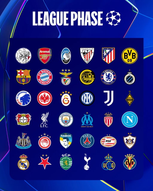🆕 2025/26 league phase line-up!

#UCLdraw #UCL