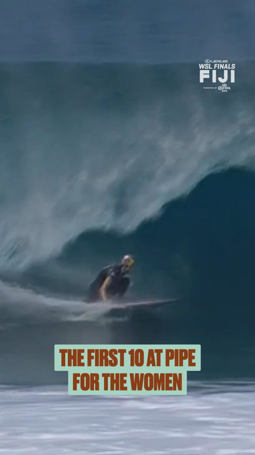 What a wave!! 🔟

Molly went next level on this Pipe nugget. If Cloudbreak is big and hollow, she’s the one to beat. 

Tune in tomorrow 8:00am FJT for the Practice Session. Streaming LIVE on worldsurfleague.com

🏆 The 2025 World Champions will be crowned soon at the @LexusUSA #WSLFinalsFiji | @tourismfiji @corona cero