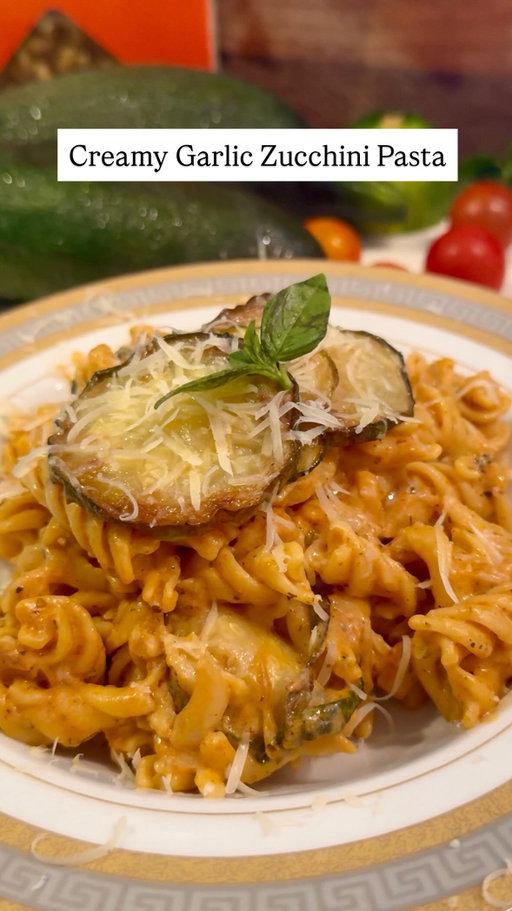 Exposing My Best Recipes 🔥 This Creamy Garlic Zucchini pasta is a gluten-free game changer thanks to @eatbanza! It’s the perfect way to sneak veggies, protein and fiber into your meal. 

Full recipe:
- Boil your Banza pasta according to package instructions
- In a separate pan, sear your sliced zucchini till golden brown, and then set it aside in a separate plate
- In that same pan sauté together 5 to 6 diced garlic cloves with 1 tablespoon oregano and half a tablespoon basil.
- Once the garlic is cooked, add in 1 tablespoon tomato paste, a pinch of sugar to balance the acidity, and saute for 1-2 minutes.
- Next, add in one cup of cream, 1/4 cup of pasta, and half a cup of your cheese of choice for this I used mozzarella
- Then toss in your @eatbanza pasta, add in your zucchini, garnish with fresh basil, and enjoy!

#recipe #homemade #food #healthy #reels #foodie #easyrecipe #cooking #foodinstagram #foodinspo #pasta  #banzapartner