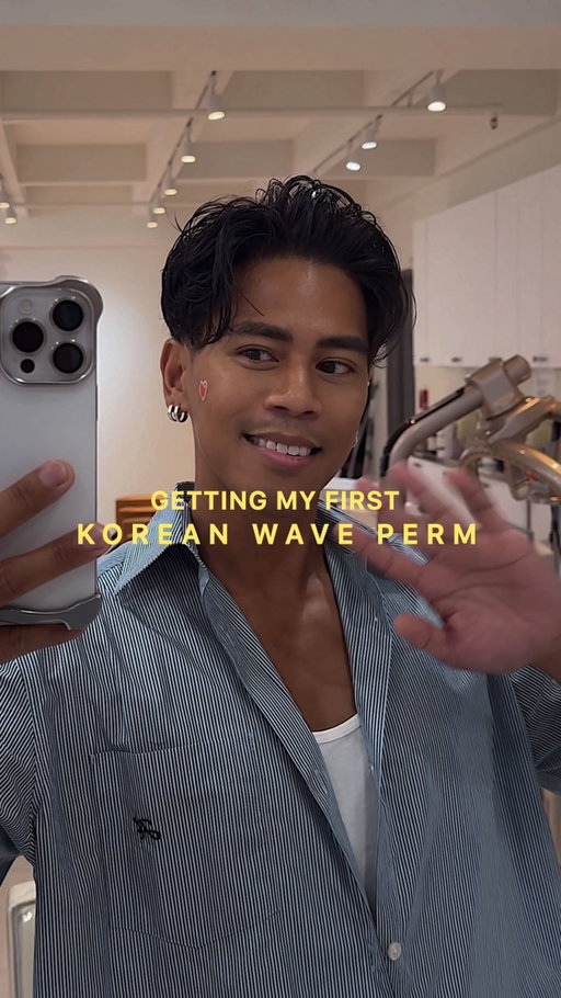 straight hair has LEFT the chat! 💬🚪 I’ve been waiting FORVER to try a perm to get the wavy hair I’ve always wanted and after 5.5 years of bleaching and another 9 months of letting my hair get back to normal I was finally ready! 

HUGE thank you to @kay_nyc__ for holding my hand through the process and giving me the perfect texture! I’m beyond obsessed with the results!  10/10 would recommend a perm for anyone who’s ever contemplated it before and 100/10 recommend @kay_nyc__ at @bomhair__ as your girl!

🔍 men’s perm, Korean perm, wavy perm, cold perm, asian mens hairstyle