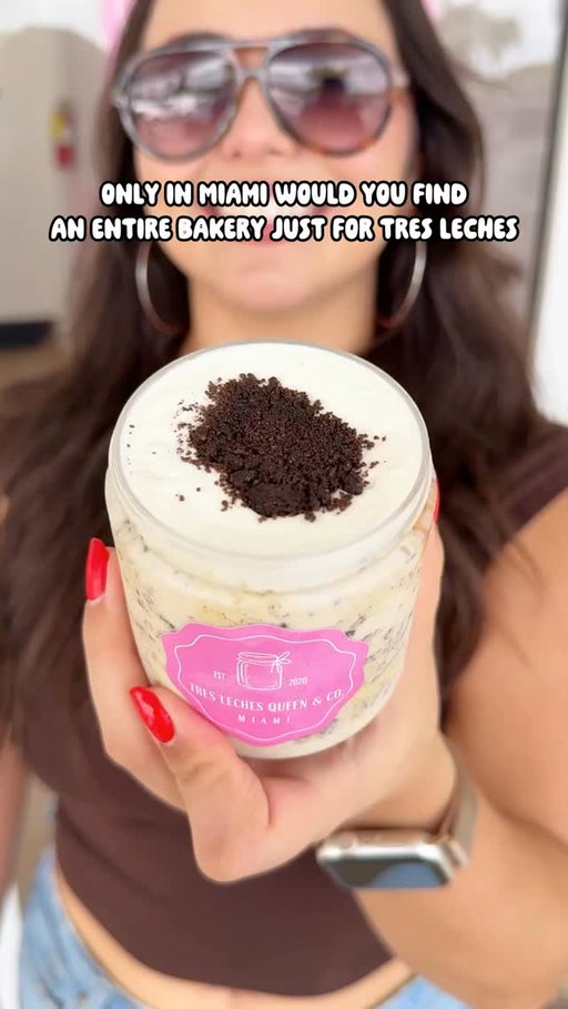 Only in Miami can you find a bakery devoted entirely to tres leches 🍰✨

Tres Leches Queen & Co (@treslechesqueen) grew from Lissy & GG’s home kitchen to a food truck and now to their own storefront. The space feels like an ice cream shop for tres leches with fifteen flavors and plenty of sweet extras.

Jars range from $10.50 to $13 and are ready to grab and go without any preorder.

My favorites were Oreo, Guava, and Pistachio 🤤

📍 Tres Leches Queen & Co @treslechesqueen 9640 Coral Way, Miami, FL 33165

#iviethefoodie #miamifoodie #miamifoodblogger #foodiesofmiami #miamifood #miamidesserts