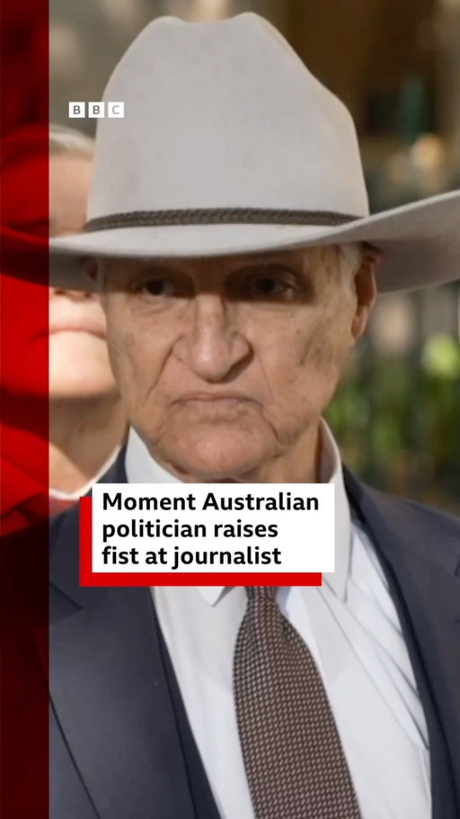 "Don't say that! Because that irritates me, and I've punched blokes in the mouth for saying that."
 
Australian politician, Bob Katter, raised his fist at a journalist during a press conference after he was asked about his Lebanese heritage.
 
Katter, 80, called the press conference to explain his planned attendance at the March for Australia, an anti-immigration rally scheduled for this weekend.
 
Tap the link in @BBCNews's bio for the latest news from Australia.
 
#BBCNews