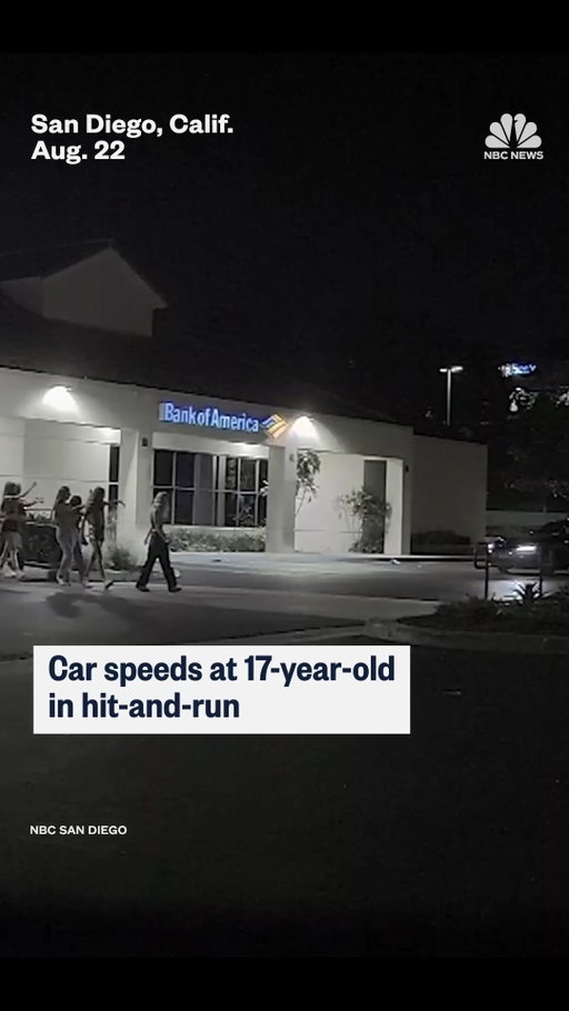 A 17-year-old girl suffered minor injuries after she was hit by a car in a hit-and-run in the parking lot of a San Diego, California shopping center, @nbcsandiego reports.
