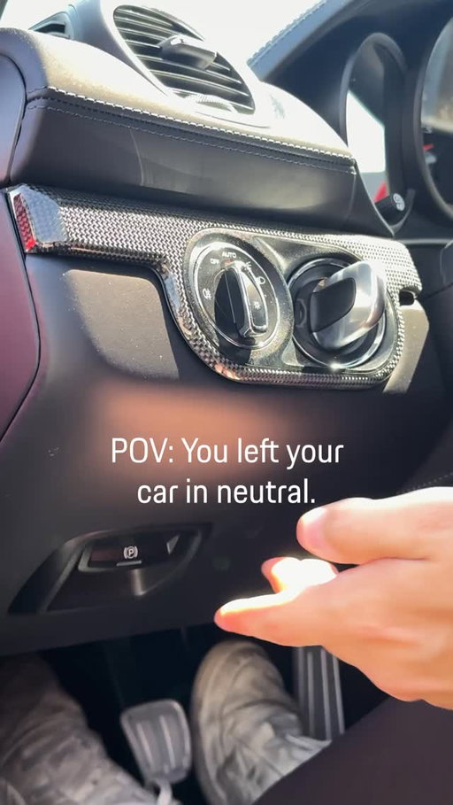 POV: You left your car in neutral. 
•
•
•
•
•
•
#porscheperformance #porsche #porschelife #funny #trending #trend #porschefamily #neutral #luxurycars #byebye