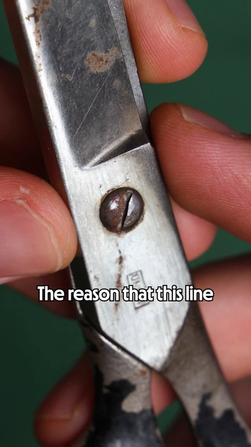 One benefit of a smoother transition line is that it allows for a smoother cut.

The jagged cutoff on most vintage scissors can snag itself on the material you are cutting through, especially if it's a longer material. A smoother transition from the blade to the handle helps the scissor slide more cleanly through. The functional difference is very marginal, but we thought it was worth sharing. Mostly, we just think it looks good.

What do you think of this little scissors detail? Was it worth the time?