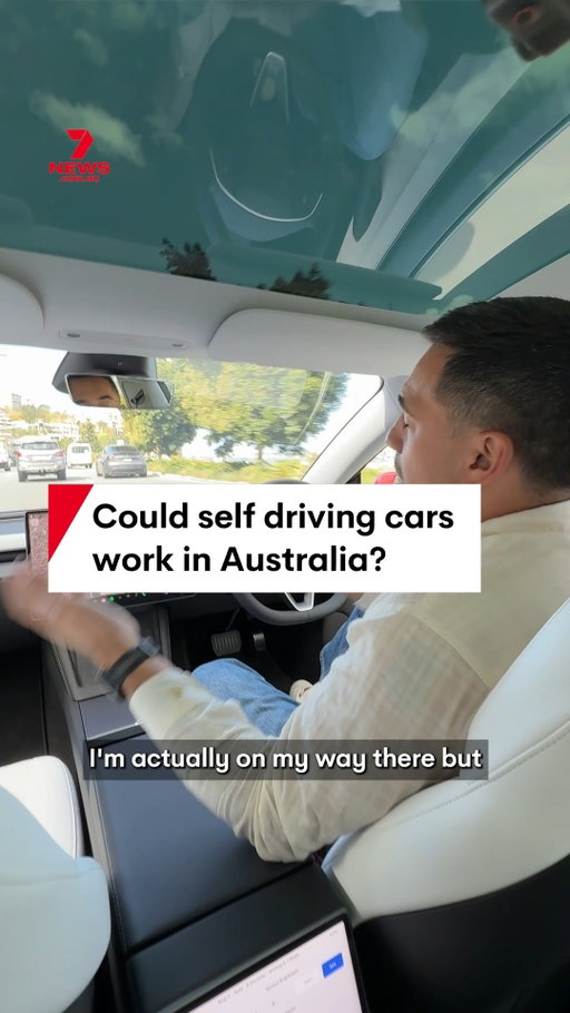 Tesla has announced its self driving tech is being rolled out in Australia. The feature can take a driver from their front door to their destination without touching the wheel. #tesla #electricvehicle #ev #selfdrivingcar #tech
