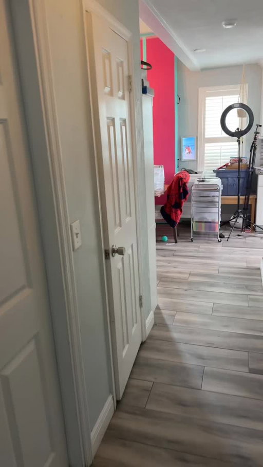 Cleaning out my hallway closet for the 11th time, but I’m adding new hardware #closetremodel #cleantok #closetcleaning
