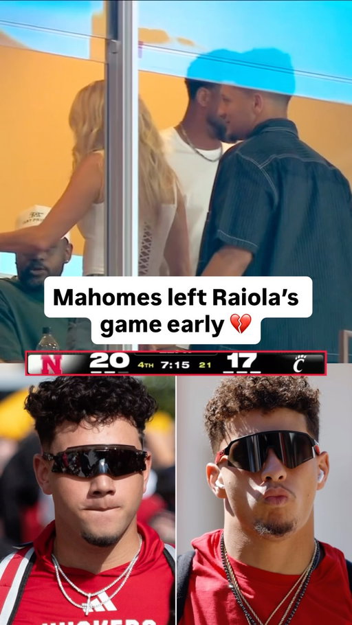 Mahomes didn’t get to see Dylan Raiola lead Nebraska to a W in their season opener 🥀

#patrickmahomes #nebraska #cfb #football