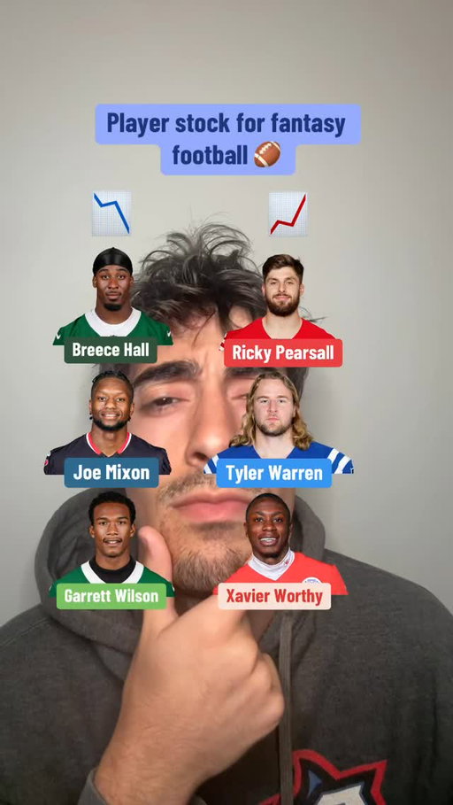 Some riders and fallers in fantasy!! #nfl #fantasyfootball #fantasyfootballadvice #fantasyfootballtips #nflfantasy #fantasyfootballdraft