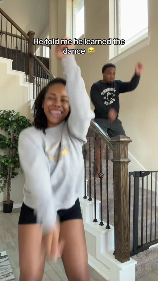 Is the rhythm in the room with us? 😭😂 #couples #married #funny #dance #xandnae