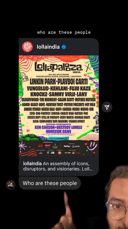 Oldapalooza. 

[Lollapalooza, lollapalooza mumbai, music, existential crisis]