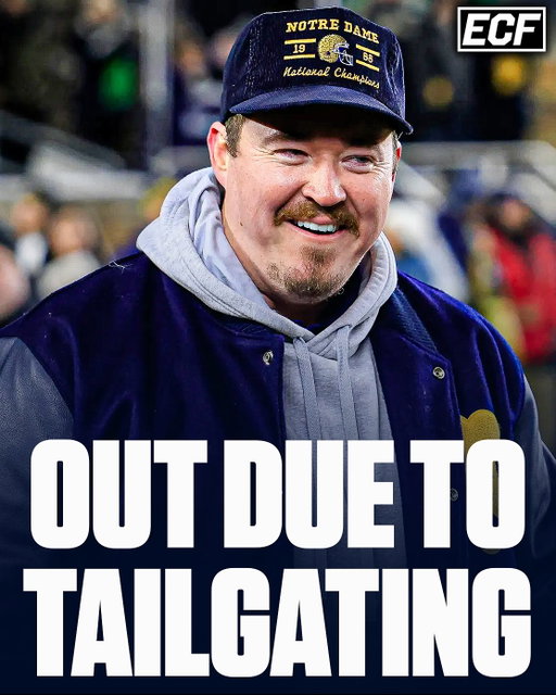 Notre Dame listed comedian Shane Gillis on the official depth chart as OUT for the Miami game due to tailgating ☠️ 

Thoughts? ⬇️