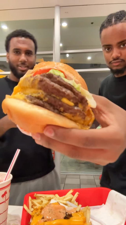 IN AND OUT MUKBANG! FT. @jahnny_official Full Video Link In Bio💜 #ethiopia #habesha