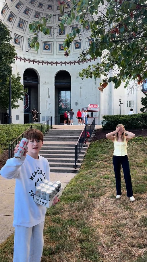 So this is what happens when I get a visit from my brother? GETTING CANS OF MY FAVORITE ENERGY DRINK THROWN AT ME?! #funny #trend #siblings