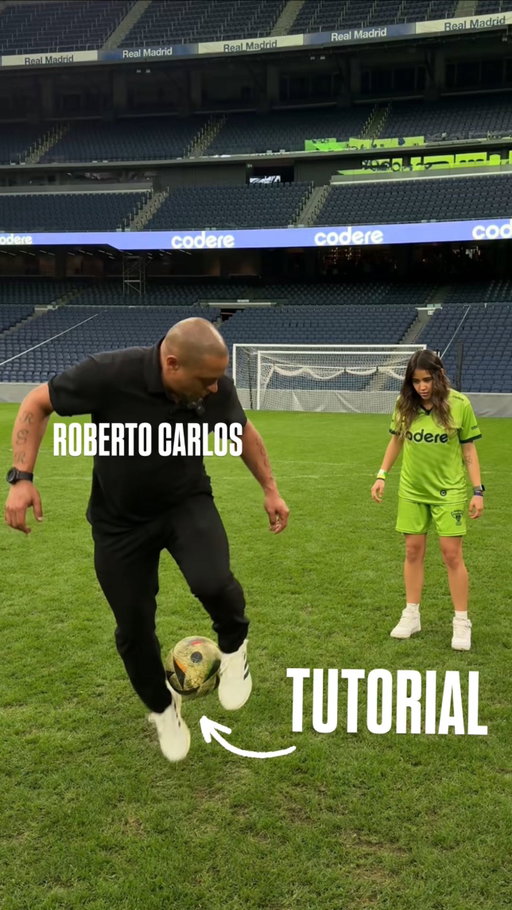tutorial de cómo subir el balón como Roberto Carlos 🇧🇷🇲🇽 @coderemx 
#copacodere #futbol #tutorial #skill #realmadrid #truco
