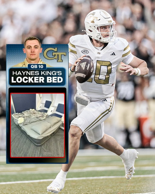 Haynes King slept in Georgia Tech’s locker room during training camp 😱