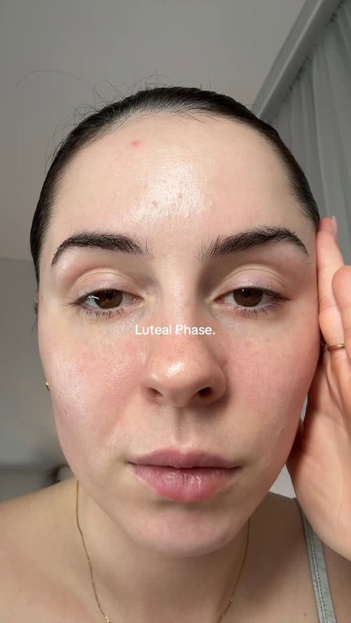 I find it so interesting how our face, skin can change during - Luteal Phase, Menstruation, Follicular phase & ovulation.