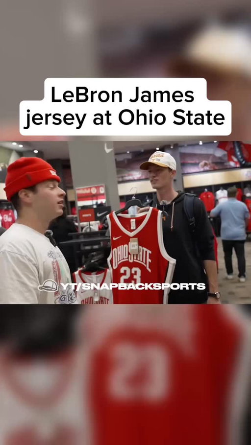 Do you think they should sell LeBron James jerseys at Ohio State? 😂😭