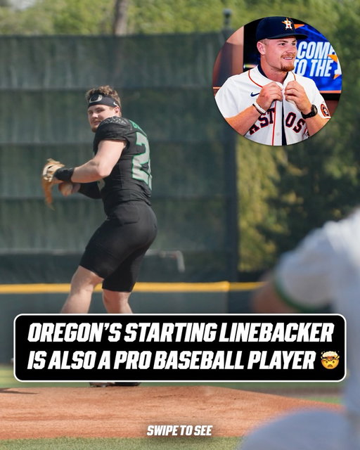 Bryce Boettcher knows a thing or two about balancing baseball and football 😂