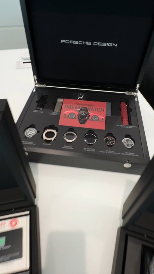 Design your dream watch. From strap, case materials, to sizing, every element of your timepiece can be personalized in our showroom. #PorscheDesignTimepieces