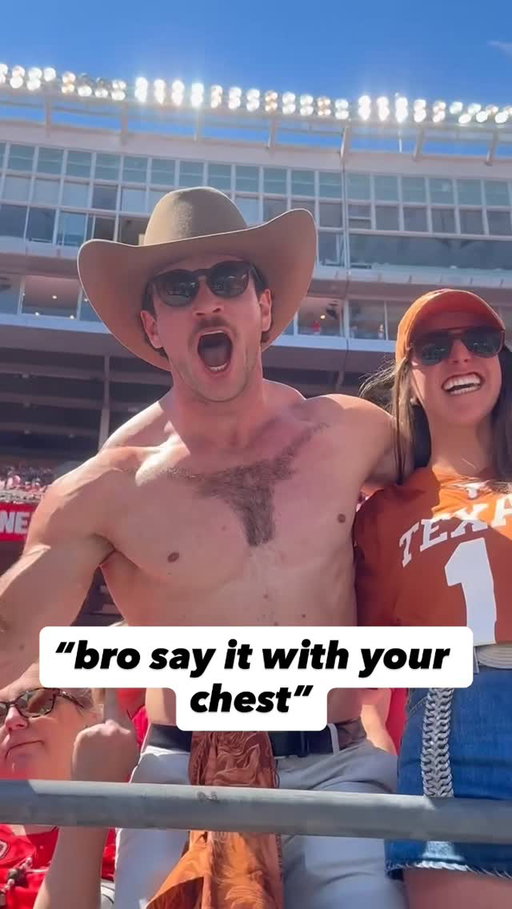 (he said it with his chest)
