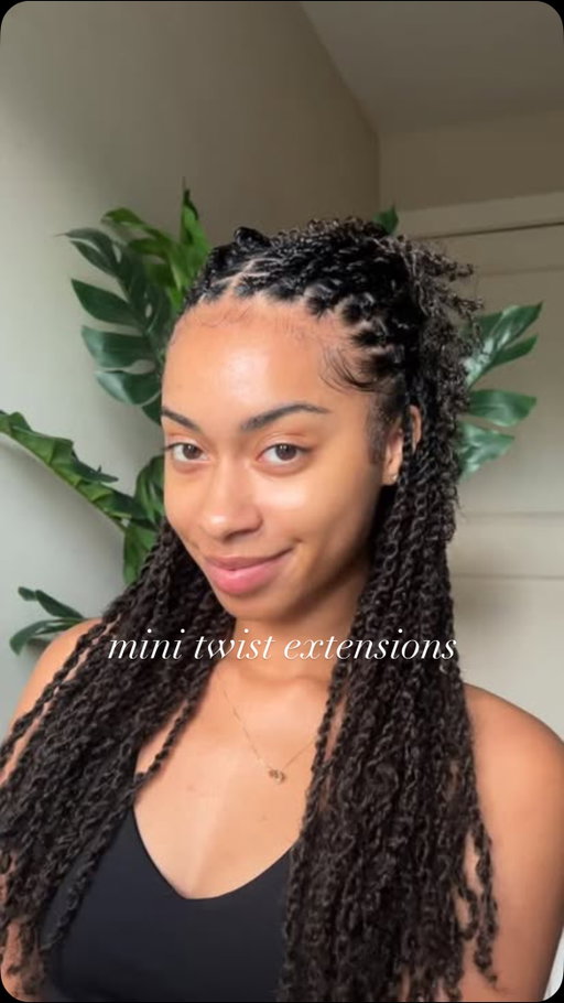 did these twists some weeks ago and added some extensions for the first time, loveddd it. 

i used the expression springy twist hair in 16”. i think next time ill go a little shorter and curl the ends 🙈

what do we think?