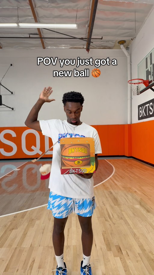Are you copping the burger ball? 🍔 😎 #bucketsquad