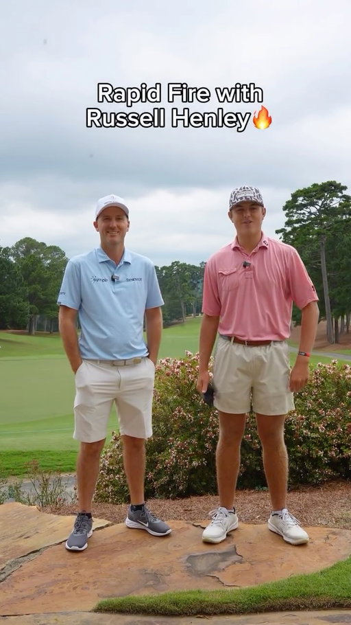 Rapid fire questions with @russhenleygolf 🔥

#RussellHenleyJr #AJGA #Golf