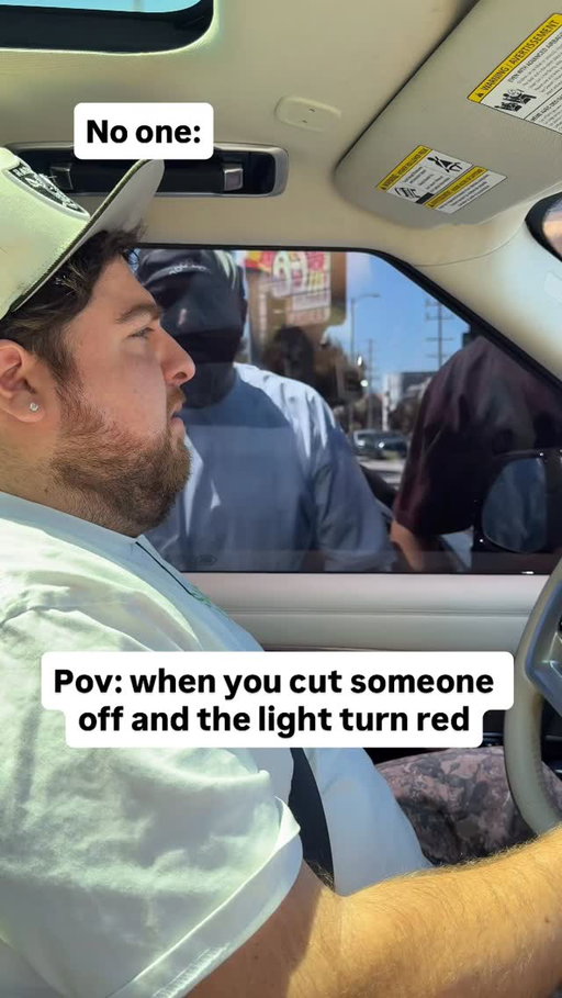 Light turn red at the worst time to