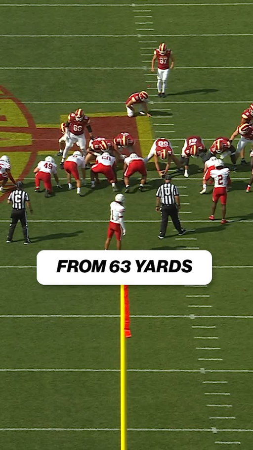 KYLE KONRARDY FROM 63 YARDS. OH MY.

@cyclonefb HISTORY! 🙌