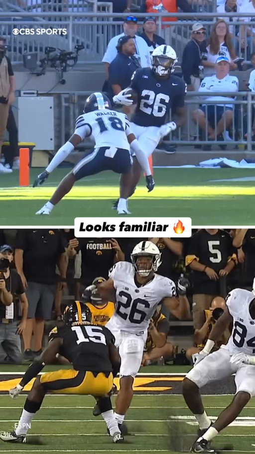 Cam Wallace 🤝 Saquon Barkley #collegefootball