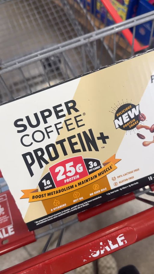 Los Angeles, Texas, and the entire Southeast — the wait is over! @drinksupercoffee PROTEIN+ has officially arrived at @costco and it’s about to become the best part of your everyday routine. ☕️😌 This high protein coffee is a rich and creamy latte loaded with 25g of protein, only 1g of natural sugar, and only 150 calories per serving. The coffee is real, the caffeine is natural, and the taste is exactly right! Best of all, an 18-pack is just $27.99, so grab yours from a Costco near you to start your mornings off on the best foot!