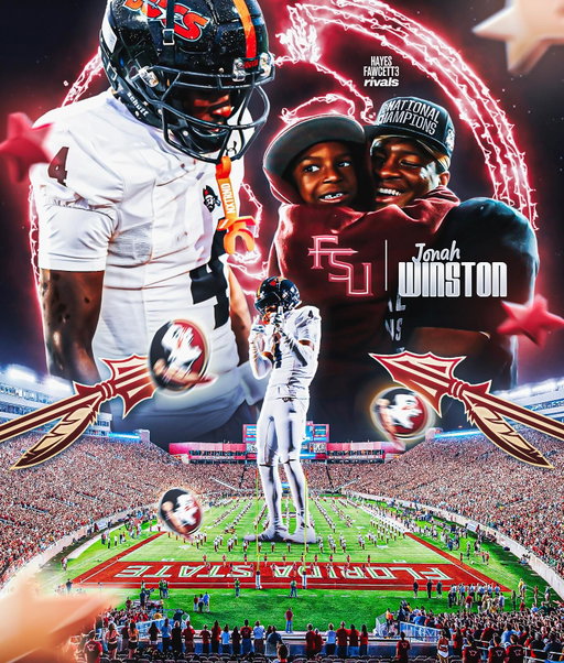 BREAKING: Class of 2026 WR Jonah Winston has Committed to Florida State, he tells me for rivals

The 5’10 165 WR from Hoover, AL chose the Seminoles over Arkansas and Maryland

He’s the younger brother of FSU Legend & NFL QB Jameis Winston 🍢