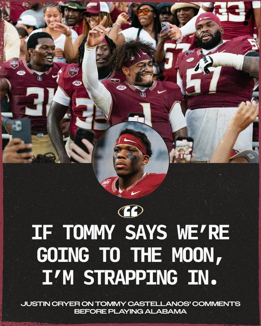The Seminoles ready to run through a wall for their QB 💪

(via @fsufootball)