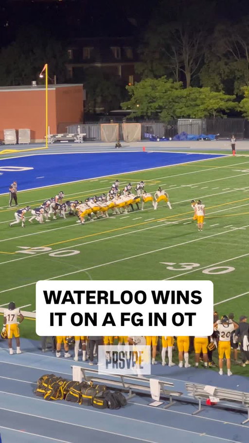 WATERLOO DID THAT 🟡⚫️
