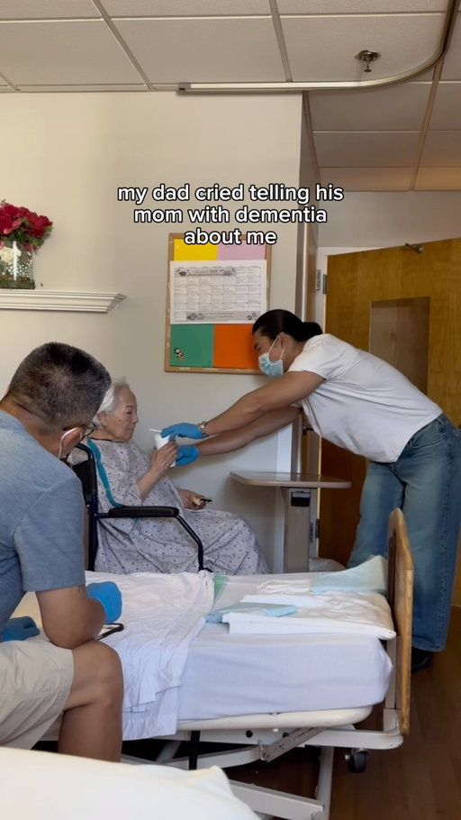 my korean dad never showed emotions growing up.
 today, visiting my grandma who has dementia, he cried telling her about me.

he’s worked construction his whole life. 

i paid off his debts, hired him to work with me, and support him every month, and i still feel like i’m just getting started.

moments like this remind me why i build. family first ALWAYS.

follow along as i build my businesses to retire my dad for good and hopefully change my whole family’s future.