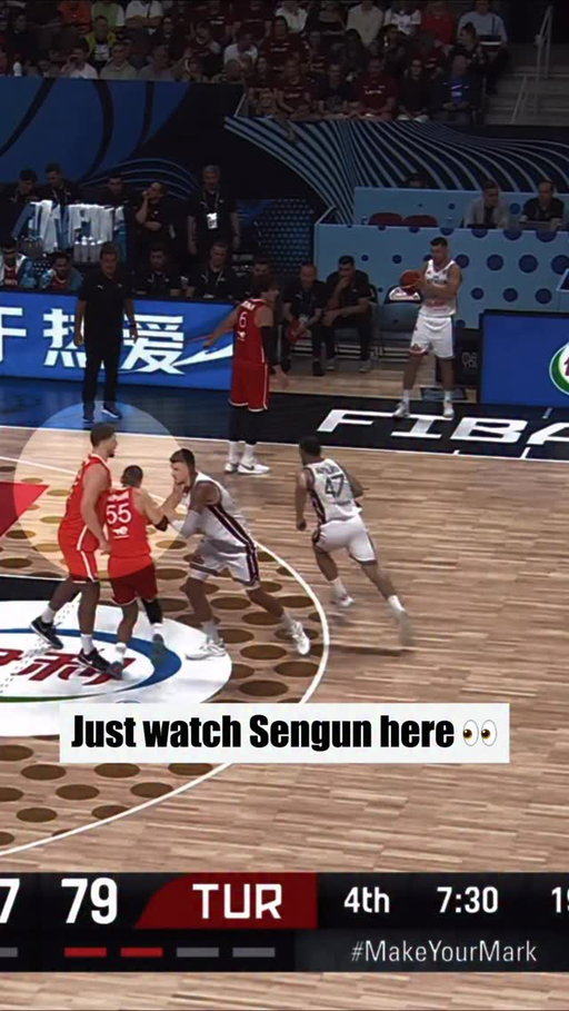 Alperen Sengun's floor vision goes beyond offense 🧠

#EuroBasket