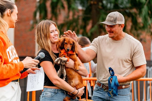 Sammy has won the Hot Dog Race at NPS!

#GoPokes