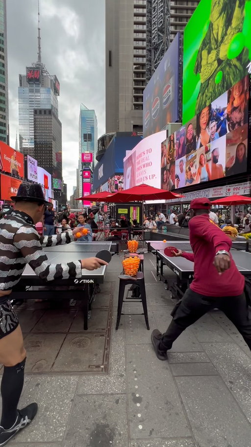 We’ve had the best summer paddling up with @wearespin in the ❤️ of Times Square 🏓

#TimesSquare #NYC #PingPong #NYCSummer