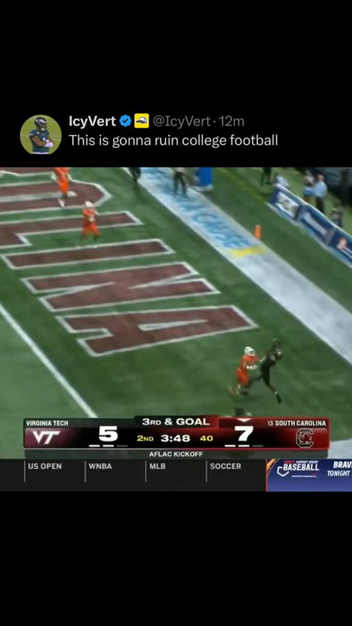 This was ruled NOT a South Carolina touchdown.

What happened to the college football I love?