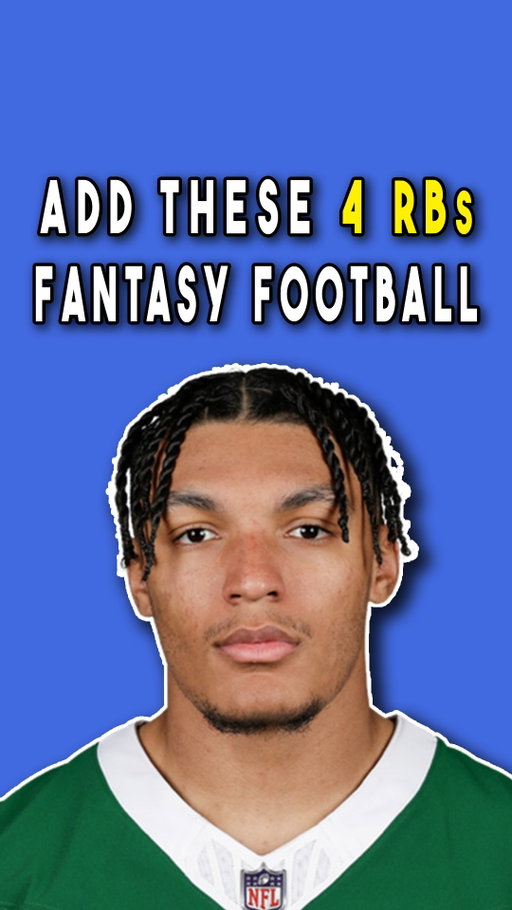4 Running Backs to Add RIGHT NOW In your fantasy football league:
 
Ollie Gordon
 
He’s available in 90% of league but he shouldn’t be.
 
De’Von Achane is battling a calf injury and backup Jaylen Wright also has his own injuries he’s been dealing with.
 
Not to mention the rookie Gordon had a strong preseason while Wright did not – there’s a world where Gordon is seeing valuable Week 1 touches…

Braelon Allen
 
He’s somehow available in 72% of leagues which is crazy.
 
All reports point to a split backfield this year behind an improved O-Line where Allen profiles out as the better option for redzone/goal-line work…

Roschon Johnson

He’s being slept on – he’s available in 90% of leagues…
 
Despite being locked into a passing down and redzone role in what should be an improved Bears offense behind a good offensive line.

Kyle Monangai has generated hype as a 7th round rookie but he can’t pass protect so he won’t be seeing the field over Roschon…

Woody Marks
 
This is a deep sleeper for you.
 
The Texans rookie is on a depth chart that has some clear flaws with Joe Mixon hurt, Nick Chubb being old and reportedly a cut candidate if Mixon never got hurt - and an underwhelming Dameon Pierce
 
Marks is an elite pass catching RB who could see important reps as soon as Week 1…

#fantasyfootball