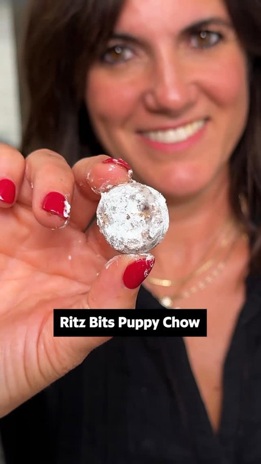 Using cereal to make puppy chow is soooo last year! 🥱

Meet your new favorite snack: Ritz Bits Puppy Chow. 🐶 We can’t get enough of it, and neither will you! Get the full recipe down below or at the link in the @allrecipes bio. 🔗

Ingredients:
1 cup chocolate chips
1/2 cup creamy peanut butter
1/4 cup butter
1/2 cup powdered sugar
1 (8.8 ounce) boxes Ritz Bits

Directions:
Line a baking sheet with parchment paper.

Combine chocolate chips, peanut butter, and butter in a sauce pan over low heat. Heat until chocolate has melted and sauce is creamy, about 3 minutes.

Empty ritz bits into a bowl and pour chocolate sauce over the bits; toss to coat.

Add powdered sugar, cover the bowl and shake. Alternatively you can use a resealable bag.

Spread out bits on the prepared baking sheet and allow to cool.

🧑‍🍳: @nicolemcmom

#ritz #ritzbits #puppychow #snacks #snackideas #easysnacks